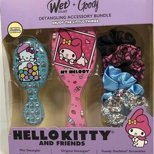 Hello Kitty And Friends Wet Brush Goody Detangling Bundle Girls Brush Set Sanrio